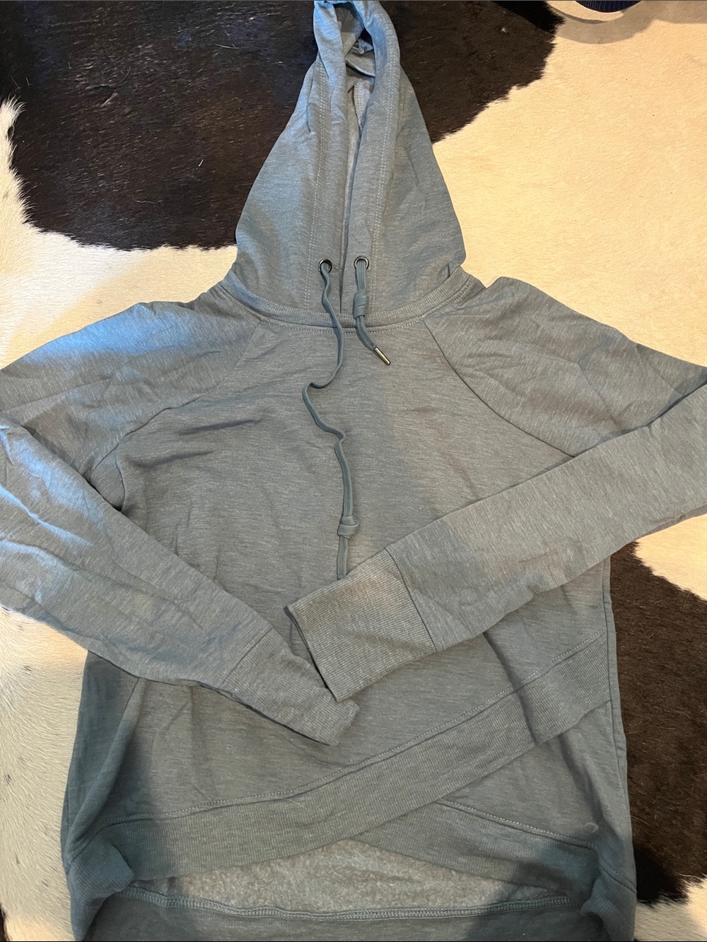Women's Lightweight Pullover Hoodie - Dusty Blue